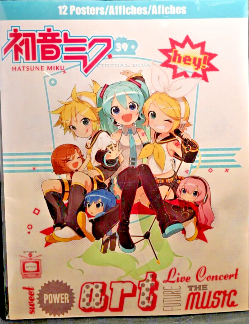 Anime Poster Set Hatsune Miku Virtual Diva by Crypton Future Media