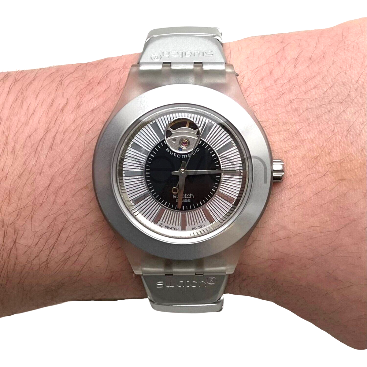 SWATCH IRONY SWISS MADE DIAPHANE AUTOMATIC WATER RESISTANT