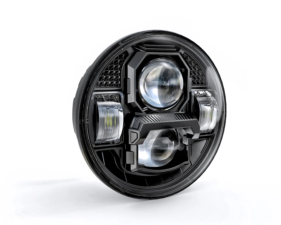 Faro LED 84W de 5 3/4 pulgadas aprobado por el DOT haz H/L para Indian Scout Bobber Chief Foto 2 de 4