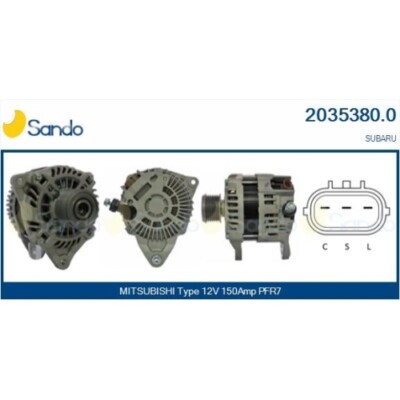 Generator Sando 2035380.0 für Mitsubishi Subaru