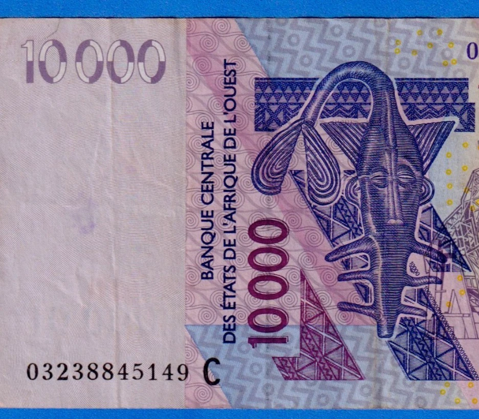 Burkina Faso West African States CFA 10000 Francs 2003 P-318Ca  Circ 03238845149 - Image 3 of 4