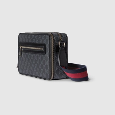 GUCCI Medium GG $2300 Black Canvas Crossbody New & Authentic | eBay