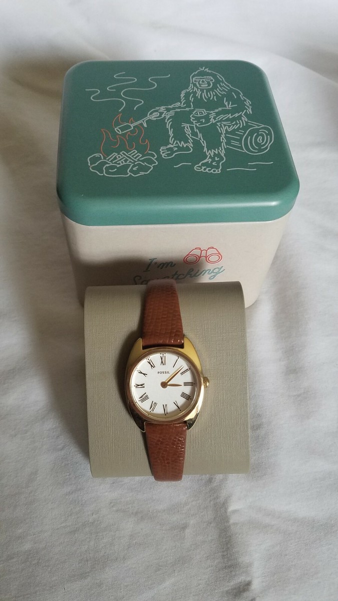 Fossil Ladies' Jude Mini Two Hand Brown Leather Watch ES4803 Fossil Ladies' Jude Mini Two Hand Brown Leather Watch ES4803