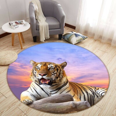 3D Sunset Tiger O1959 Animal Non Slip Rug Mat Elegant Photo Carpet Fay