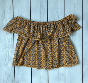 topshop yellow crop top