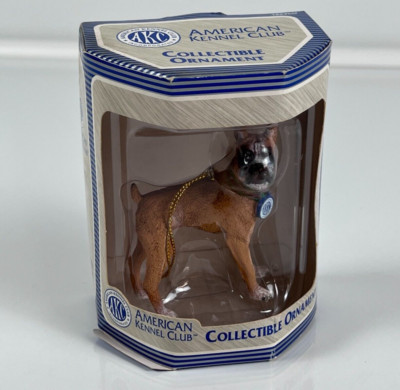 Boxer Ornament American Kennel Club AKC Dog Christmas Tree Original Box 2004