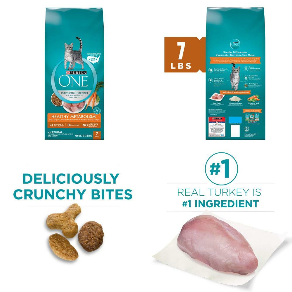 Purina ONE Healthy Metabolism Adult Dry Cat Food Bag