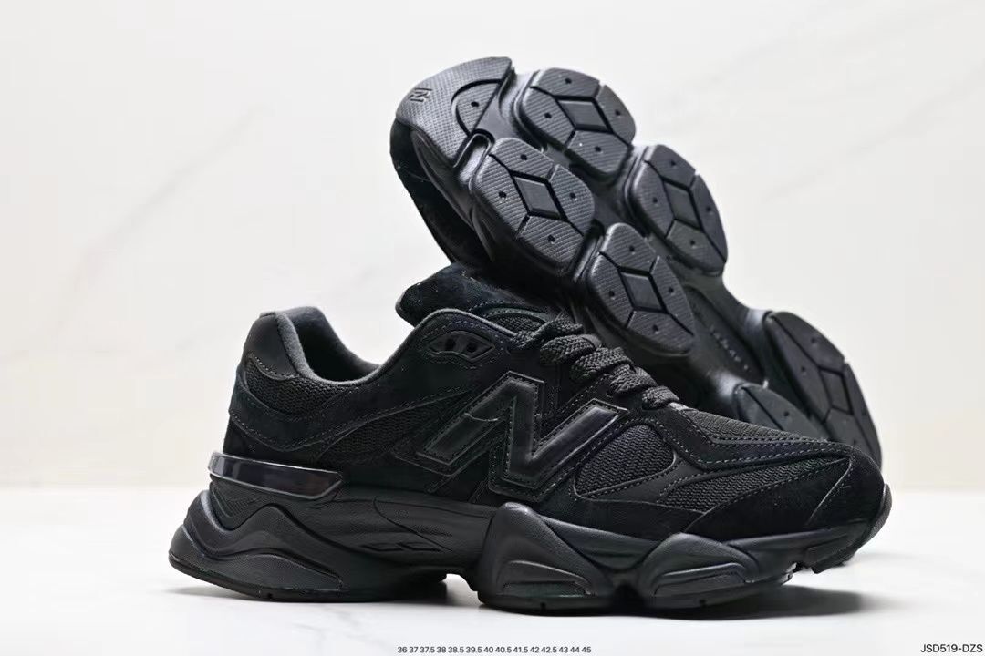 U9060NRI New Balance 9060 Triple Black Leather (Men's) US 9 U9060NRI New Balance 9060 Triple Black Leather (Men's) US 9