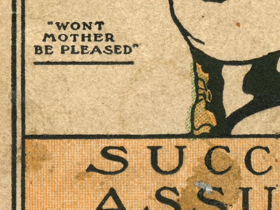 ¡PÓSTER CONFIABLE PARA HORNEAR HARINA! (hasta 24 x 36) - 1915 - Pastel - Libro de cocina - Vintage Foto 3 de 4