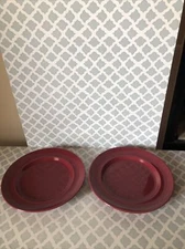 Signature Housewares Carnivale Stoneware 2 Salad Plates (Rose)Japan Vintage