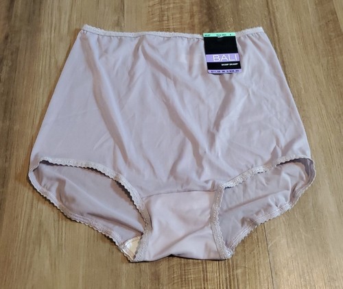 Bali Womens Size XL 8 Skimp Skamp Nylon Brief Panty Mauve Style 2633