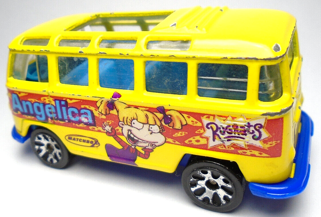 2002 MATCHBOX VW TRANSPORTER RUGRATS ANGELICA YELLOW 1:58 DIECAST