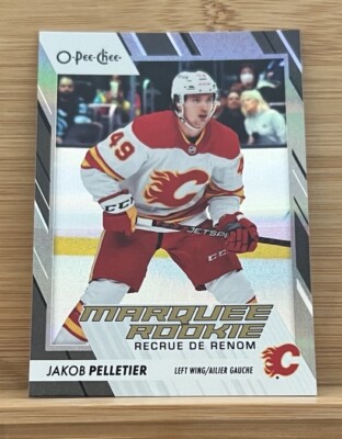 JAKOB PELLETIER 23-24 O-Pee-Chee Marquee Rookie Black Rainbow Foil 6/100 Flames