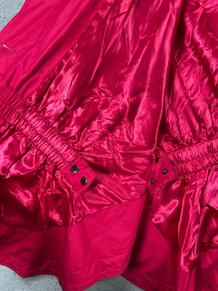 Dennis Basso Poncho Capa Mujer Chaqueta Mediana Rosa Ala de Murciélago Cintura Elástica Abrigo Foto 4 de 4