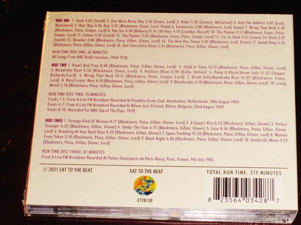 Deep Purple: Transmission Impossible  Classic Radio Broadcasts 3 CD Set 2021 NEW - Image 2 of 2