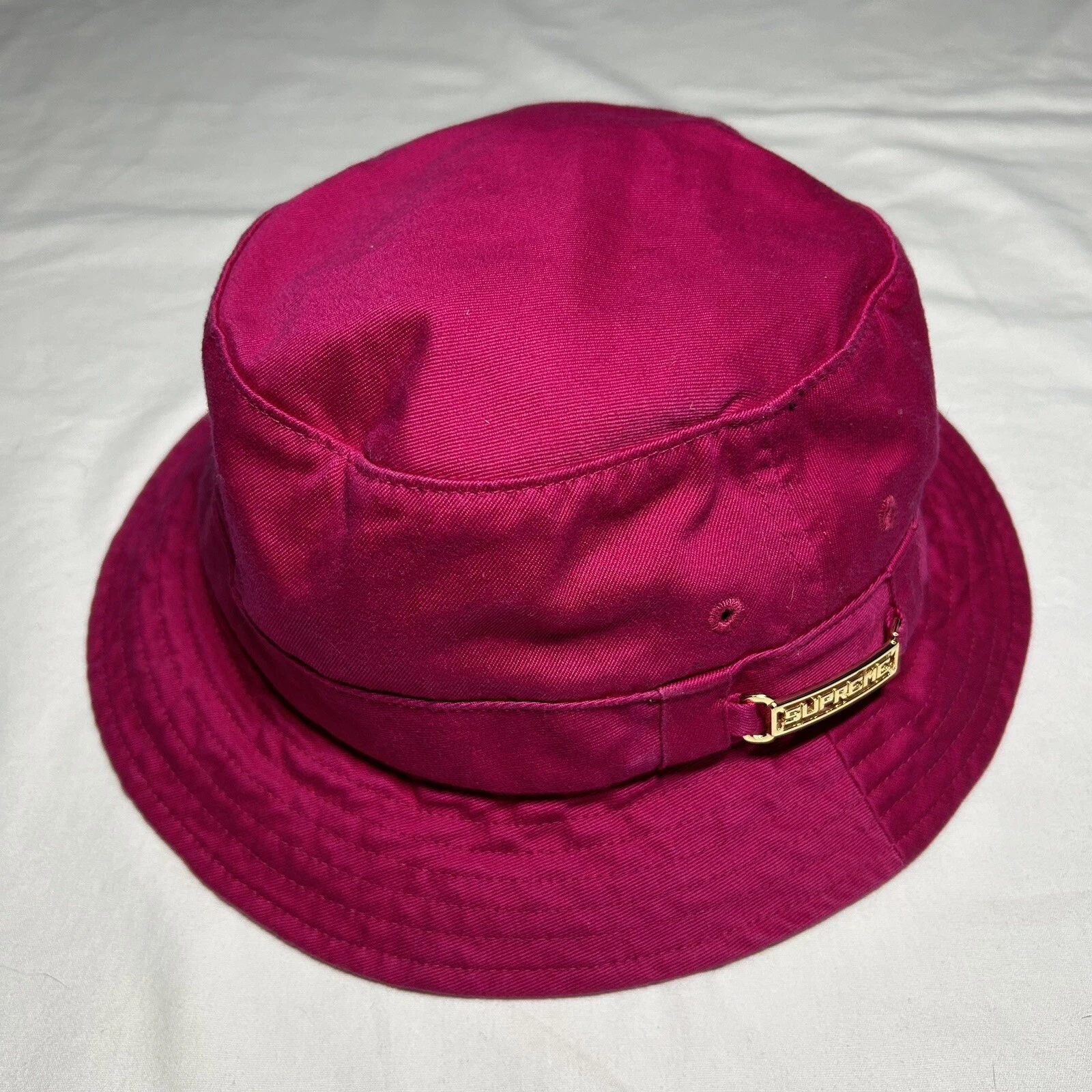 BARELY WORN Supreme Bucket Hat   Size M/L   Pink   Made In USA