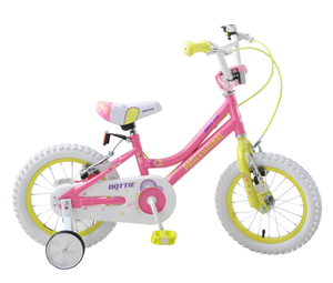 pink childs bike