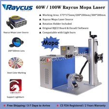 60W / 100W MOPA Raycus Fiber Laser Marking Machine Metal Engraving Color Marking