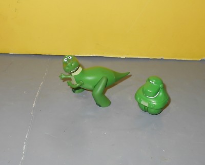 Disney Pixar Toy Story Zing Ems Dinosaur Rex & Mattel Imaginext Rex Play Figure