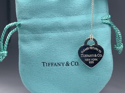 Please Return To Tiffany & Co. New York LARGE Heart Necklace
