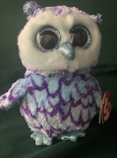 Ty Beanie Boos - OSCAR the Blue Owl 6 Inch NEW - MINT with MINT TAGS