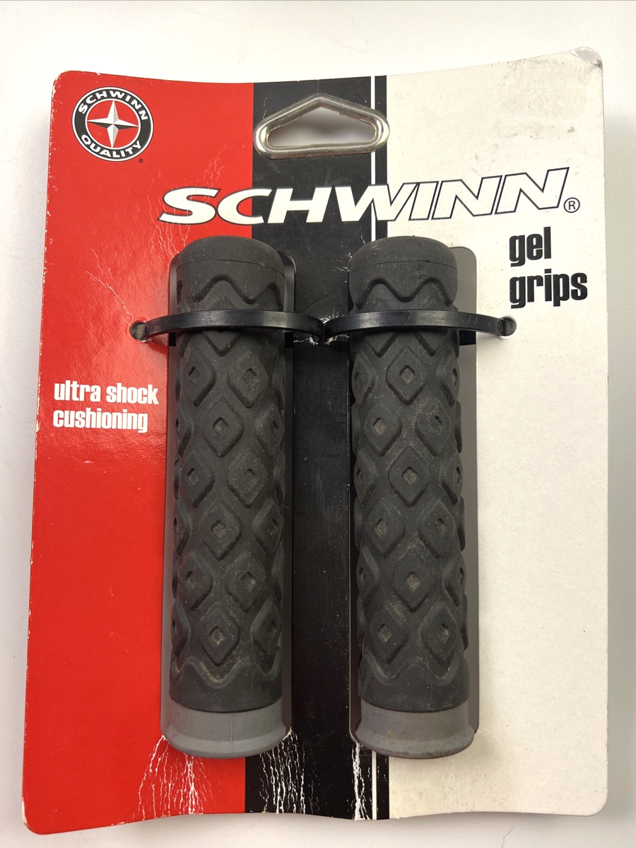 schwinn bicycle handle grips FLAME SOFT COMFORT FOR CHOPPER RAT ROD BIKES & OTHERS NEW Grey or Clear. BICYCLE GRIPS VINTAGE STYLE FITS