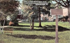 Schuylerville NY Marshall House Revolutionary War Apple Cottage Vtg Postcard C65