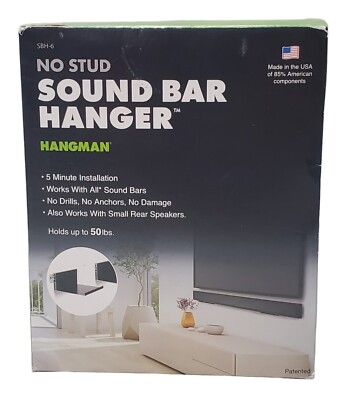 Hangman No-Stud Sound Bar Hanger SBH-6 Sound Bar Mount