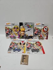 Lot Of 5 Mario Kart Hot Wheels Mattel