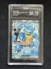 Pokémon Blastoise Ex 184/165 Scarlet & Violet: 151 Ultra Rare TAG 10 Gem Mint