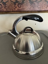 Stainless Steel 2.7 Qt Whistling Tea Kettle 2.5L Stovetop Silver