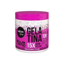 Salon Line - ToDeCacho - Gelatina 15X Super Volume 550Gr - Hair Gelatin 19.40Oz