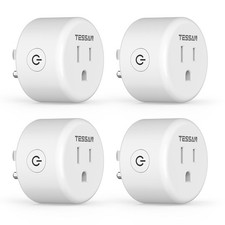 4PACK Smart Plug, Wifi Mini Socket Outlet Compatible with Alexa Google Assistant