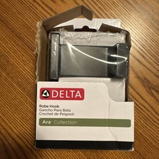 Delta Ara Collection Robe Hook Matte Black