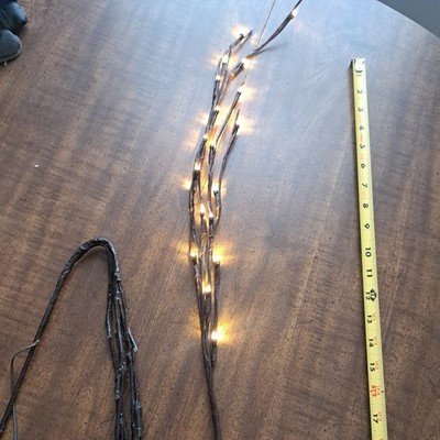 pair of led branch/twig lights decoration
