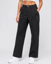 EUC Jordan Women's Heritage Woven Pants Black Small