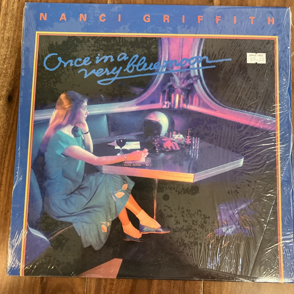 NANCI GRIFFITH Once In A Very Blue Moon PHILO LP VG+ Lyric Sheet Folk Rock Album — 第 2/4 张图片