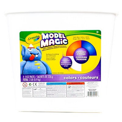 Crayola Model Magic Modelliermasse 1 kg Wanne 4 Farben Alter 3+