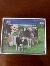 Coaster Set of 4 - Same Design - Bull, Cow And Calf