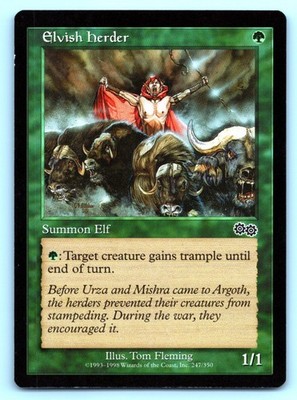 MTG Elvish Herder Normal C Urza's Saga (USG) 247 NM Magic