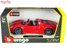Burago Porsche 918 Spyder 2015 Red 1:24