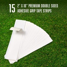 15 Golf Grip Tape Strips Double Sided Easy Peel 2" x 10" Free Shipping