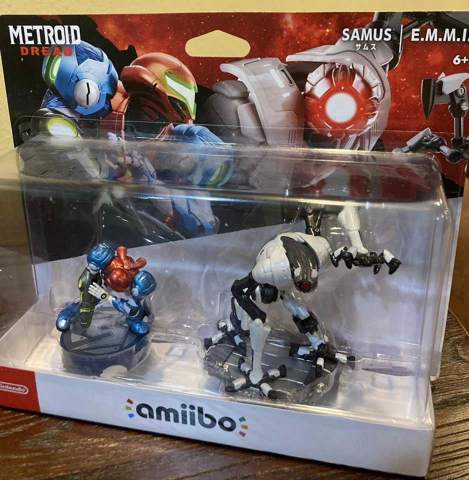 Metroid 和 Samus Aran Amiibo 2 件装 - 任天堂 Plus 2021 系列 2 件装 Amiibo — 第 3/4 张图片