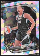 2025 Panini Prizm WNBA #58 Kiah Stokes Ice Prizms