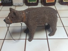 VINTAGE EARLY 20TH CENTURY TAN MOHAIR HUMP BACK BEAR PULL TOY STEIFF SCHUCCO