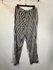 Victorias Secret Pajama Set Womens Large Long Sleeve Pants Pink& Black Striped — photo 4