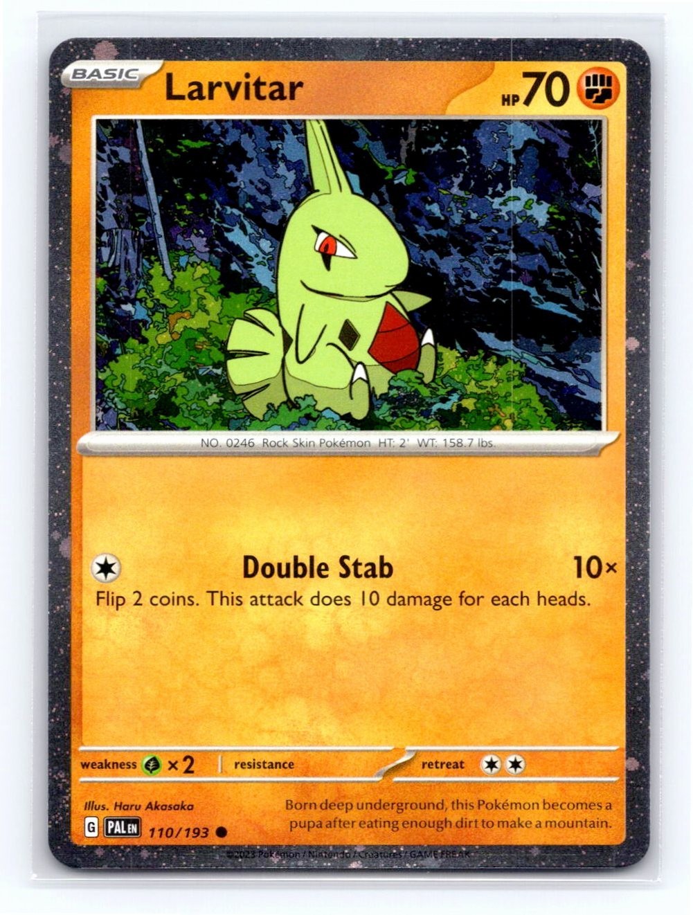Larvitar - (Cosmo Foil) Holo Promo 110/193 Pokemon