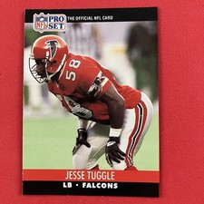 Jessie Tuggle 1990 Pro Set Rookie Card #432 NFL Atlanta Falcons. rookie card picture