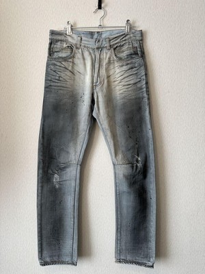 BALMAIN Dusty Crashed Denim Pants | eBay
