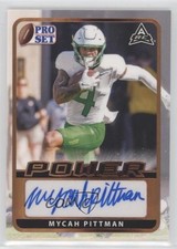 2021 Leaf Pro Set Power Base Auto Mycah Pittman #BA-MP1 Auto 0x4v